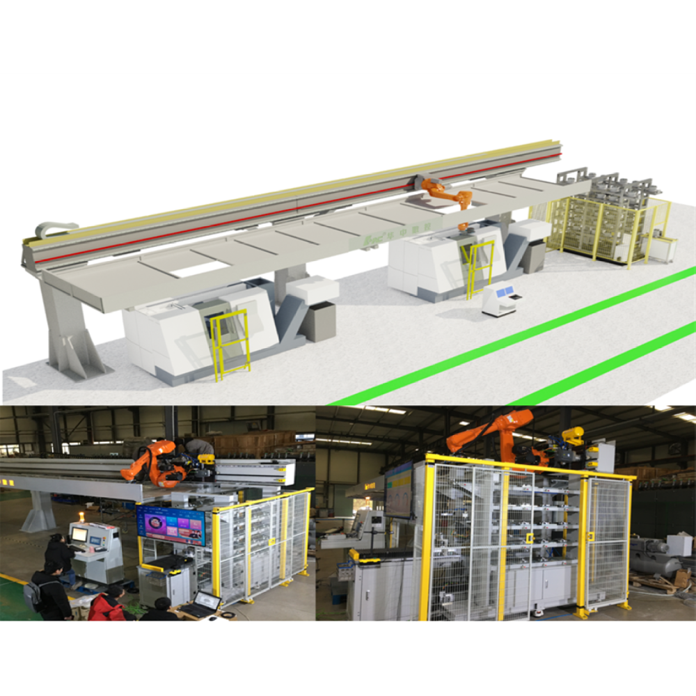 数控机床机加生产线机器人上下料系统集成